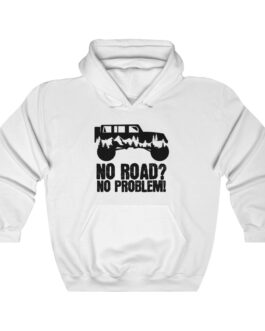 No Road? No Problem – Heavy Blend Hooded Sweatshirt